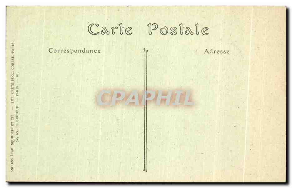 CPA Saint Anne D Auray La Basilique — Verso