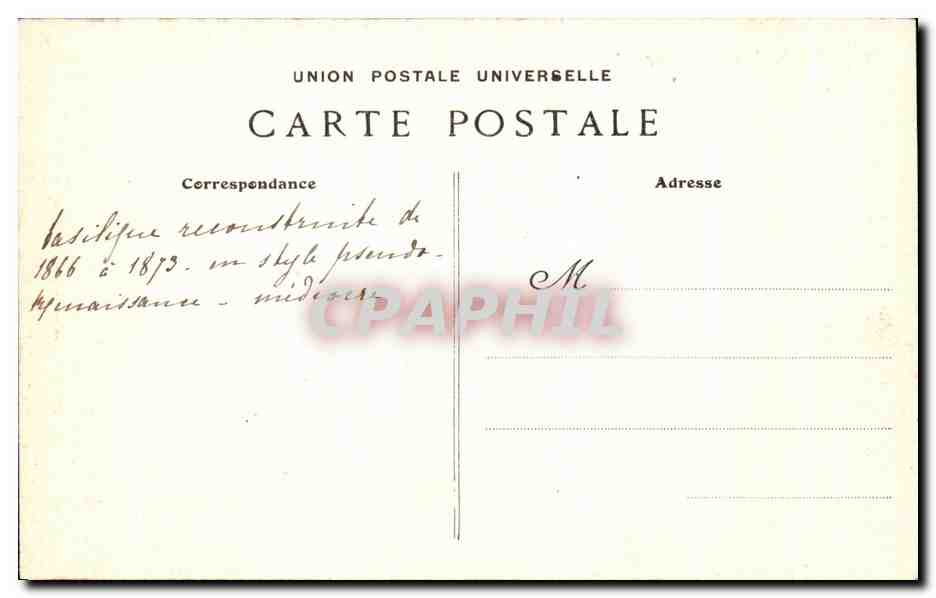 CPA Sainte Anne d Auray La Basilique et la Place — Rückseite
