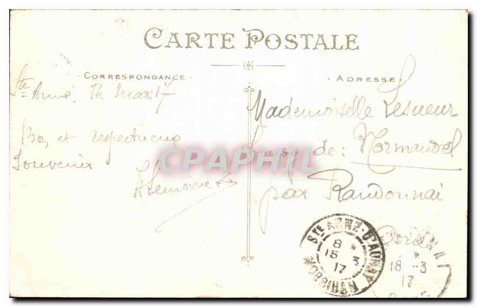Sainte-Anne-d'Auray — Côté principal de la Basilique — Artaud et Nozaïs, Nantes — Rückseite