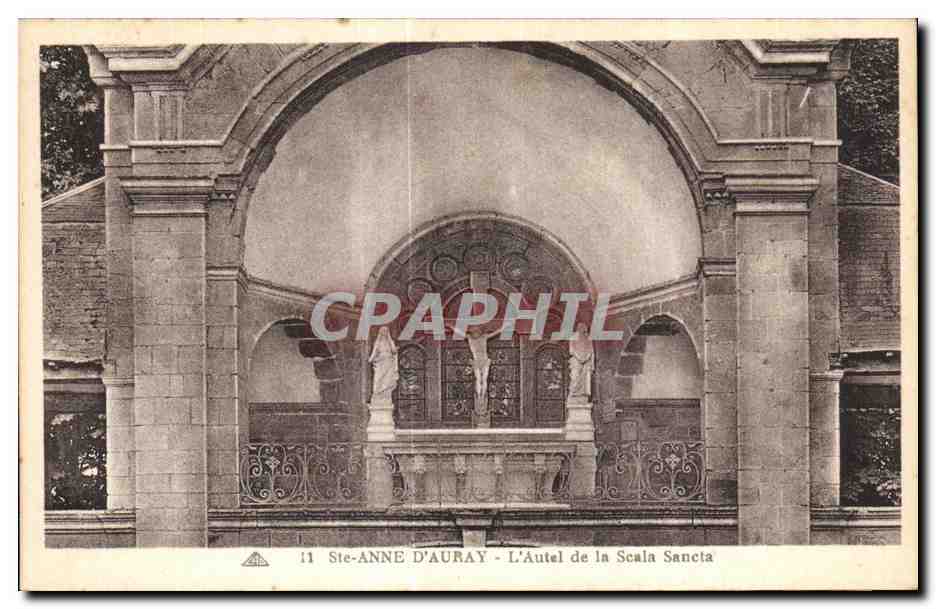 Ste-Anne d'Auray — L'Autel de la Scala Sancta — Éditeur : Aimé Cuny, n°11