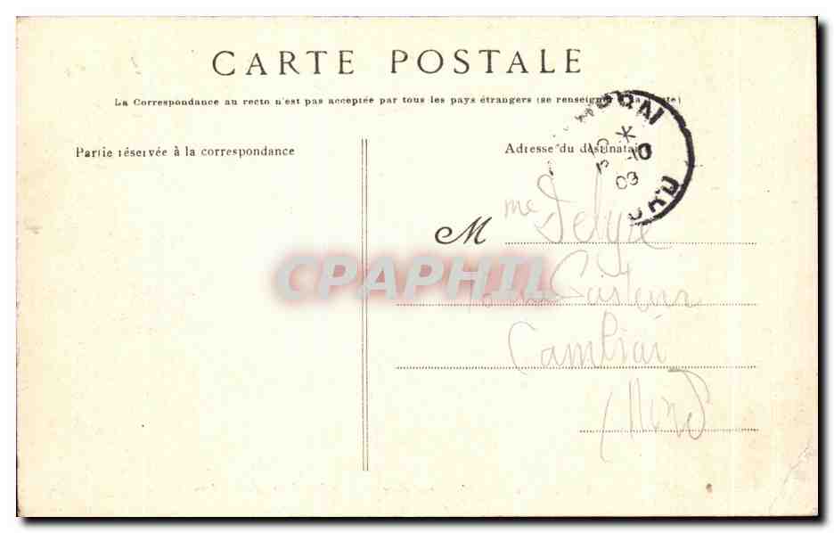 CPA Ste Anne d Auray Vue interieure du Cloitre — Verso