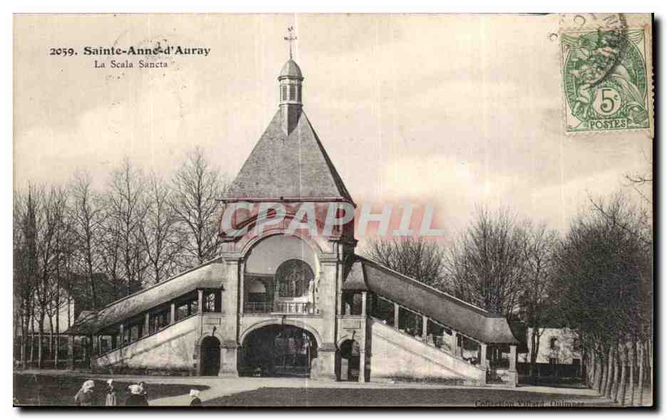 CPA Ste Anne d Auray La Scala Sancta