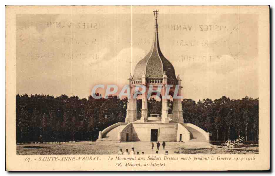 CPA Ste Anne d Auray Le Mouneut aux Soldats Bretons Morts Pendant la guerre