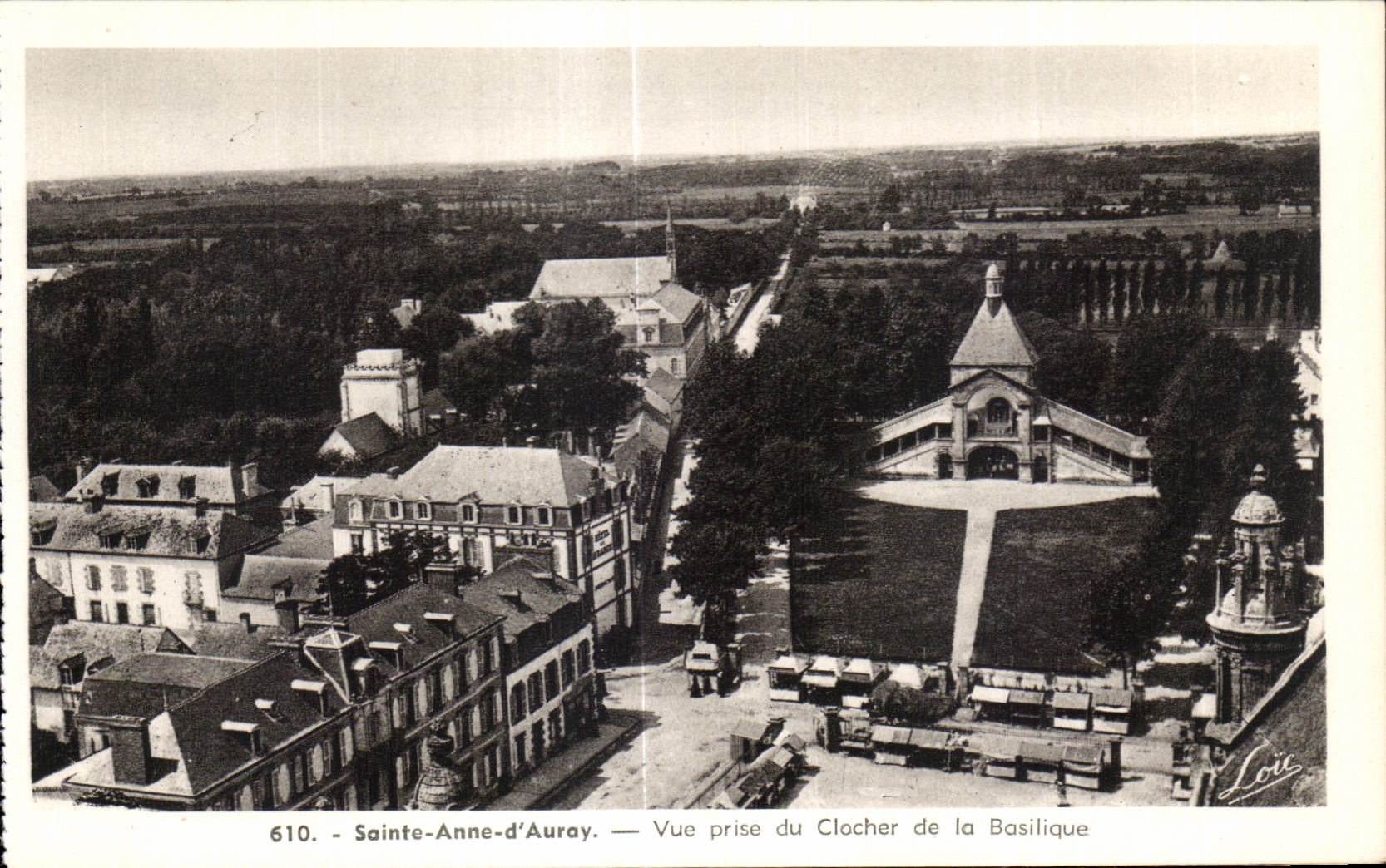 CPA Ste Anne d Auray Vue Prise du Clocher de la Basilique