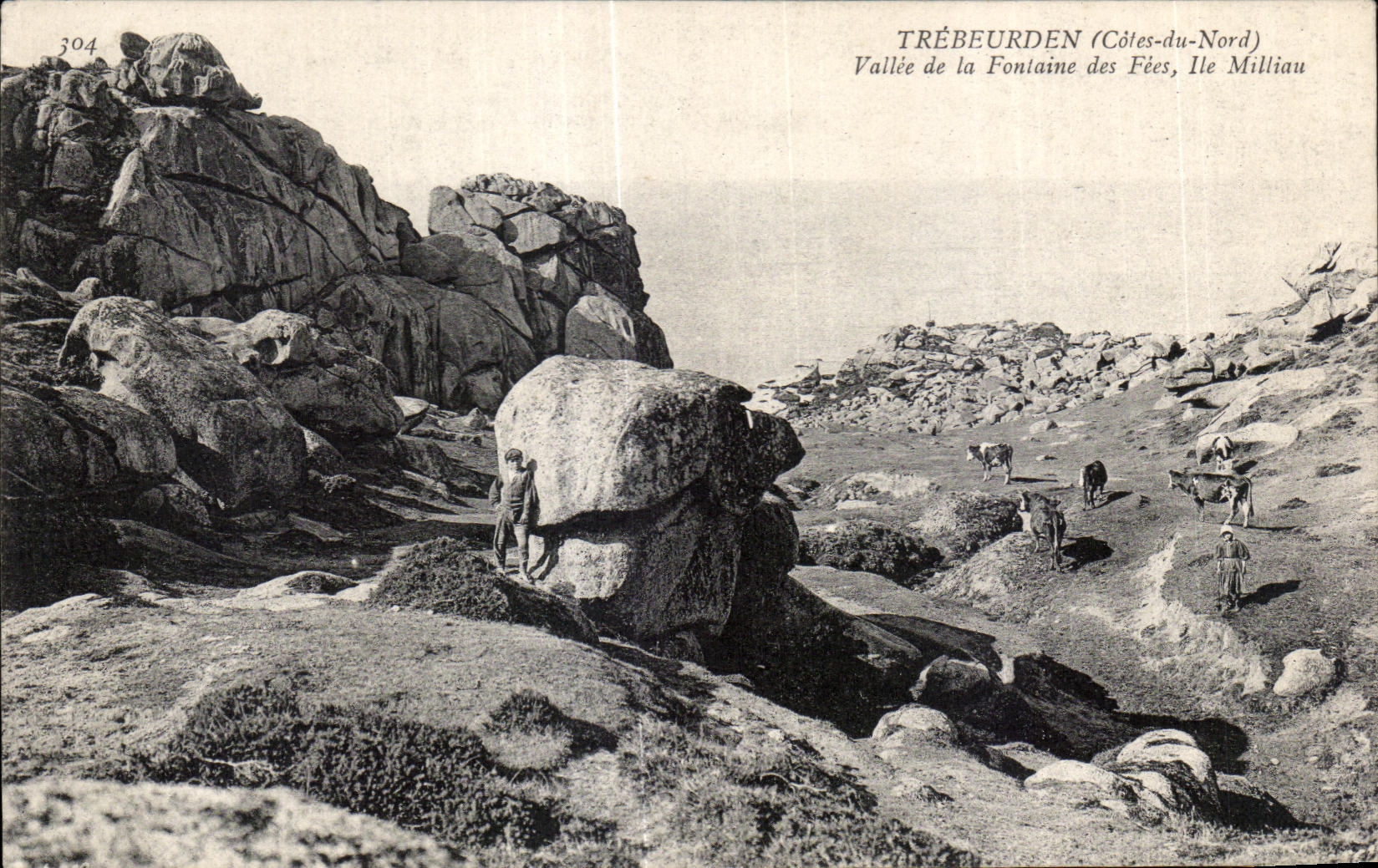 Trébeurden (Côtes-du-Nord) — Valley of the Fontaine des Fées, Île Milliau — n° 304