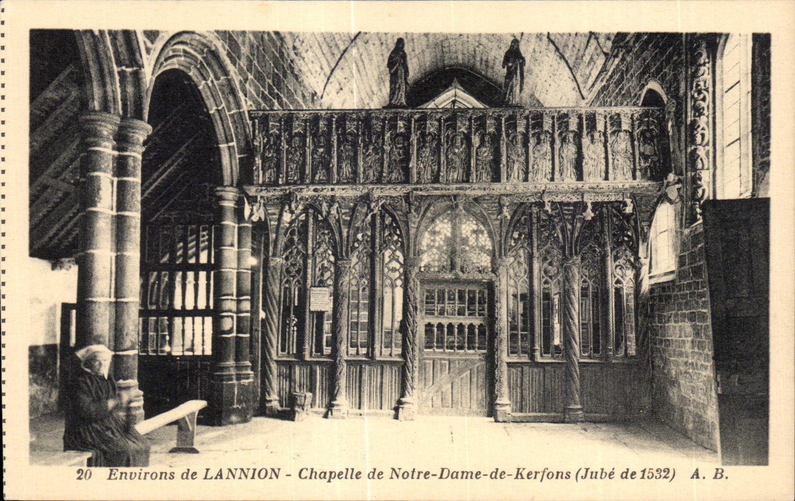 CPA Environs de Lannion Chapelle de Notre Dame de Kerfons