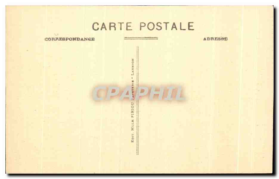 CPA Environs de Lannion Chapelle de Notre Dame de Kerfons — Rückseite