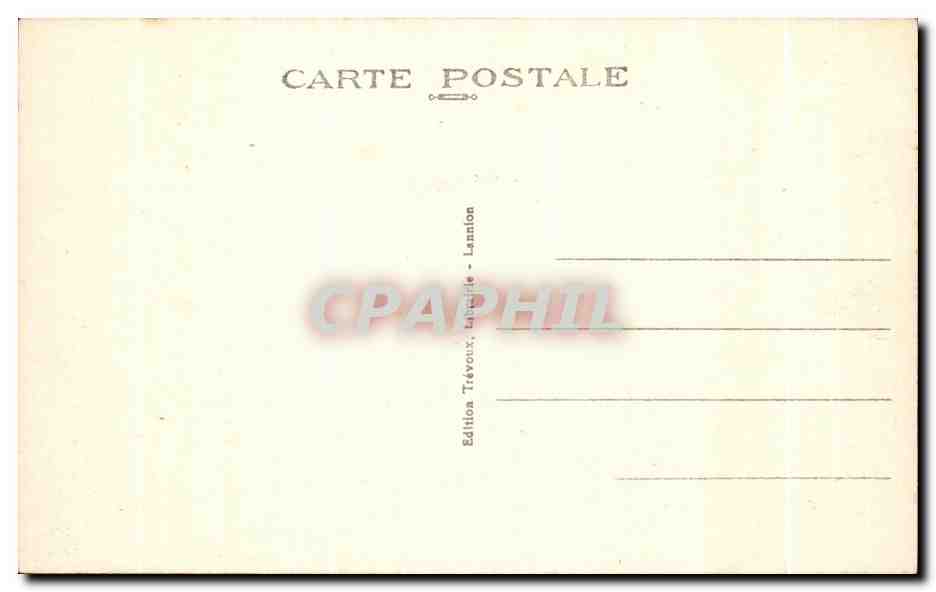 CPA Lannion Vieille Maison Place du Centre — Rückseite