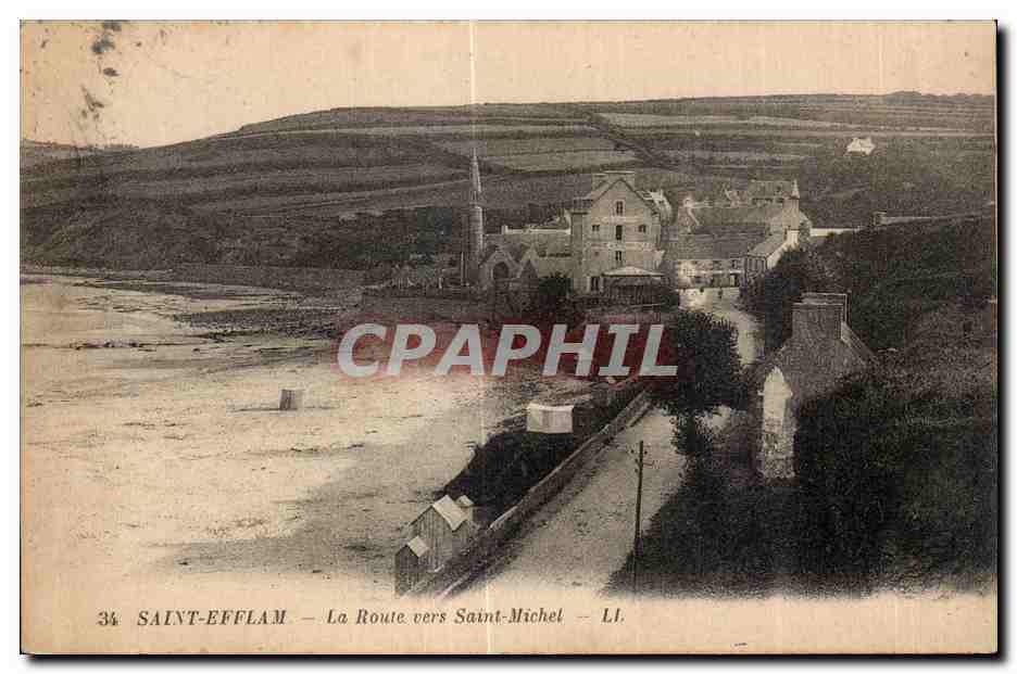 Saint-Efflam — La Route vers Saint-Michel — LI. — Éditeur L.I.