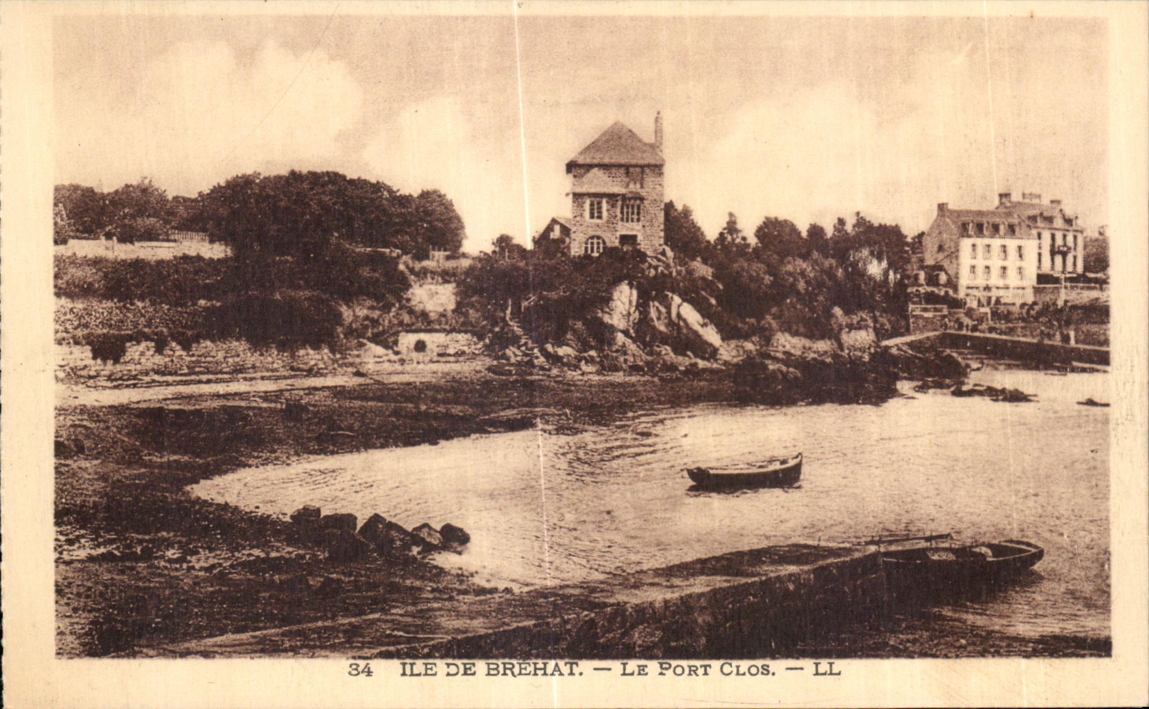 CPA Ilede Brehat Le Port Clos - Recto