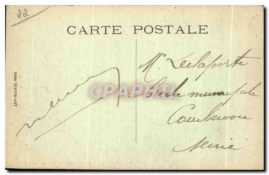 CPA Tregastel La Couronne de Gralon — Rückseite