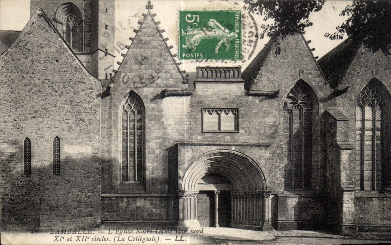 Lamballe — L'Église Notre-Dame (nord) — XIe et XIIe siècles. (La Collégiale). — LL.