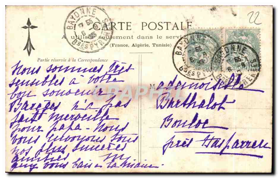 CPA Le Calvaire De Treguier Dessin de Tb Busuel d apris Hernal — Rückseite