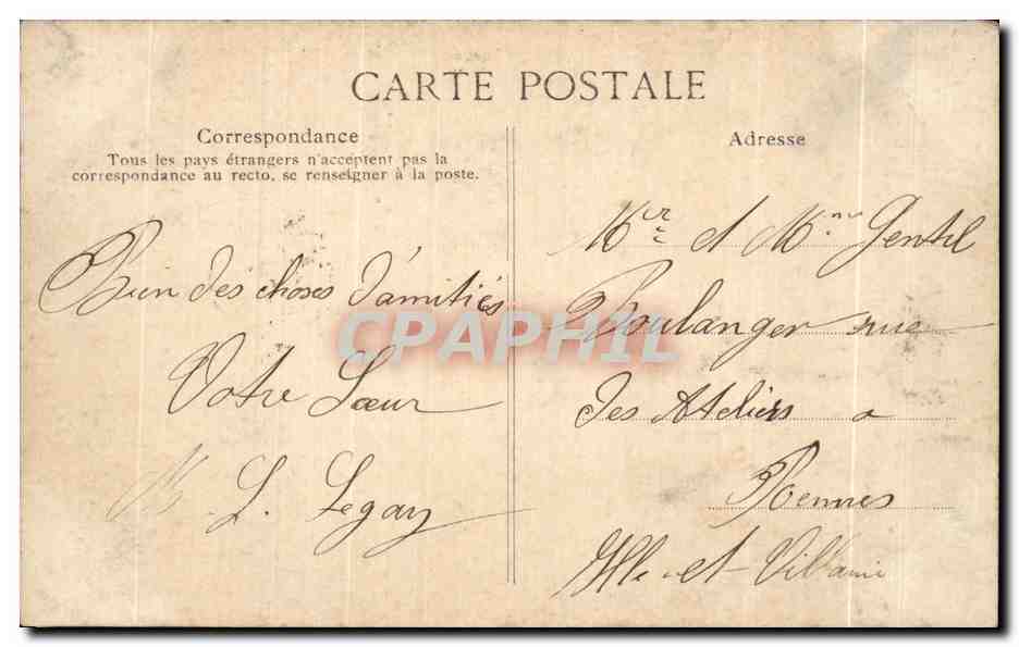 Fougères — Vieille maison rue de la Pinterie — Côte d’Emeraude — Rückseite