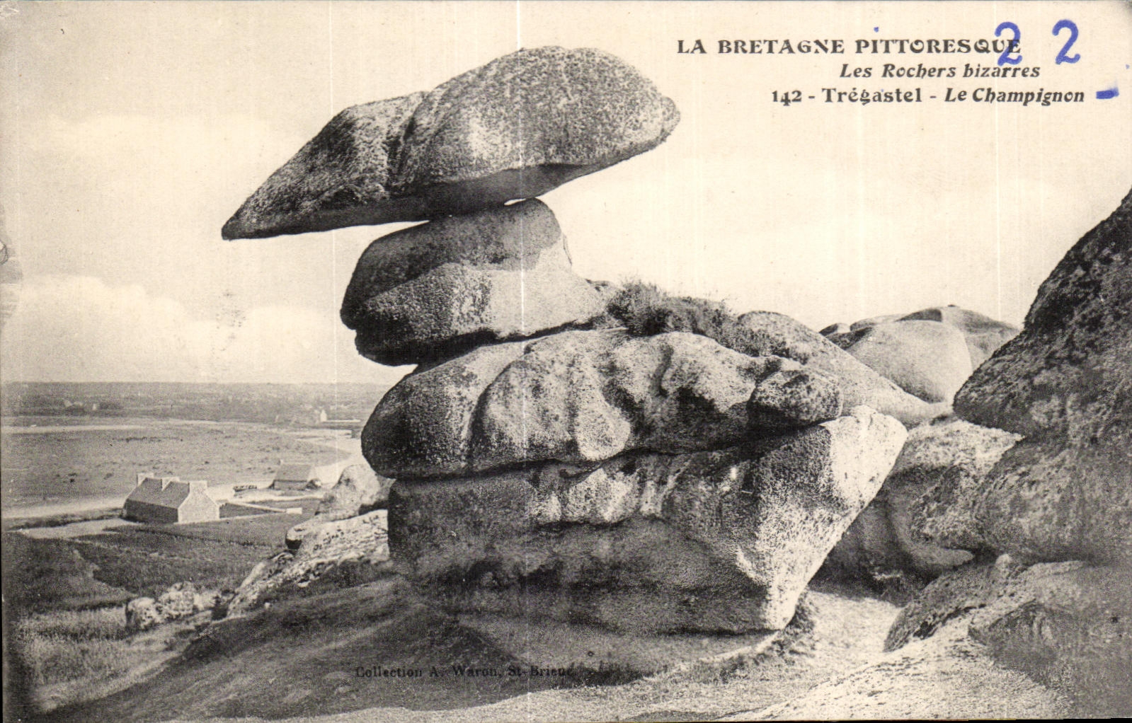 Les Rochers bizarres - Trégastel - Le Champignon — La Bretagne pittoresque, série 142