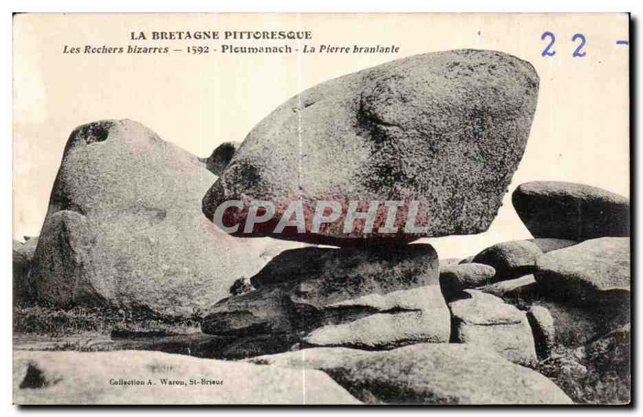 Les Rochers bizarres — Piclumanach — Collection A. Waron, St-Brieuc