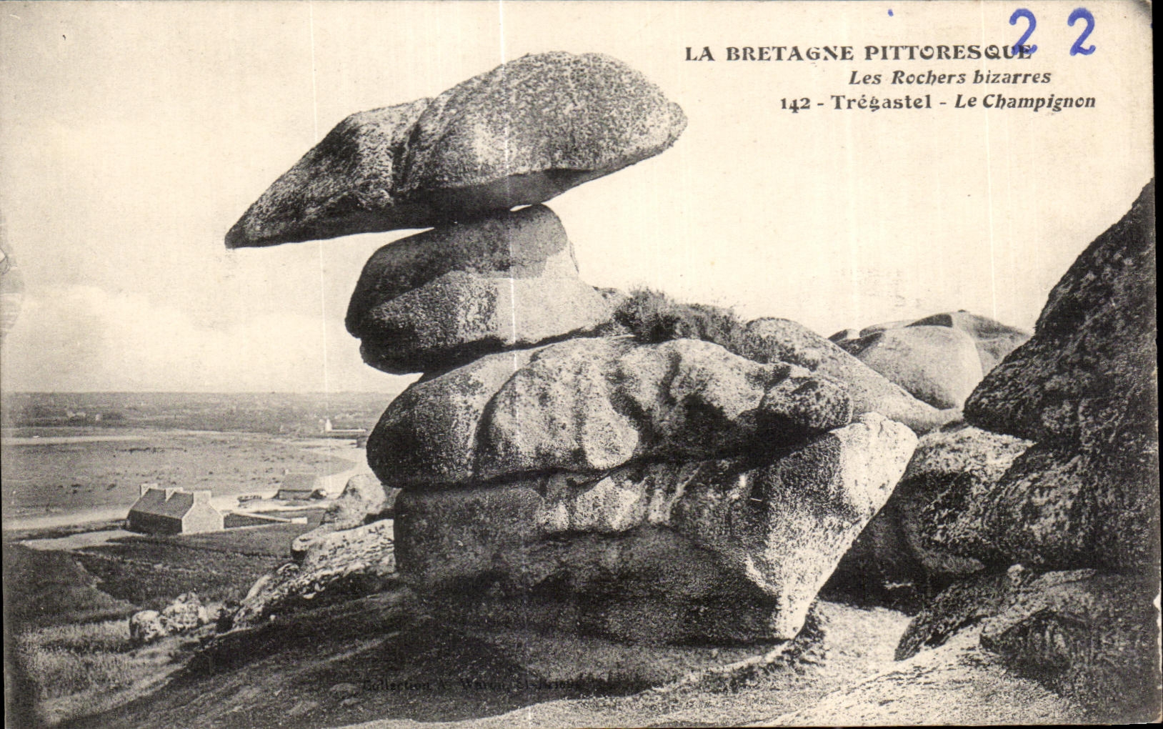 Trégastré - Les Rochers bizarres - Le Champignon — Collection Waren - Série 142
