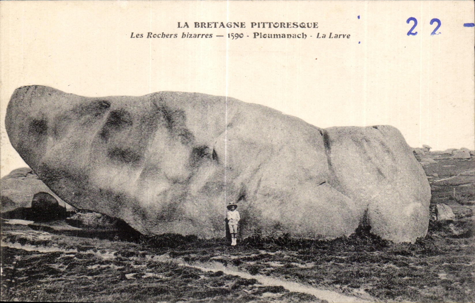 Les Rochers bizarres — Pleummanach - La Larve — La Bretagne pittoresque — éditeur Gallet & Waron, n° 22