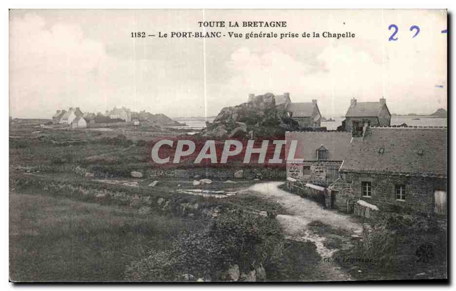 CPA Toute La Bretagne Le Port Blanc Vue generale prise de la Chapelle