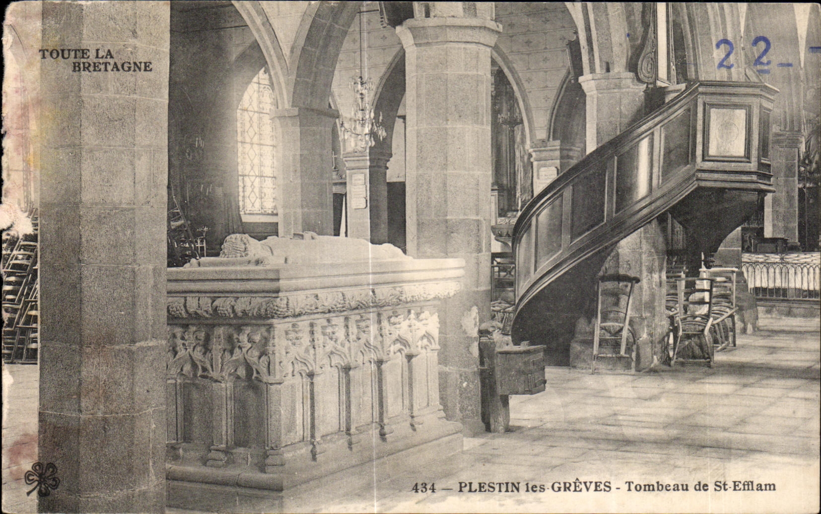 Plestin-les-Grèves — Tumba de San Eflam — Toute la Bretagne, n°434