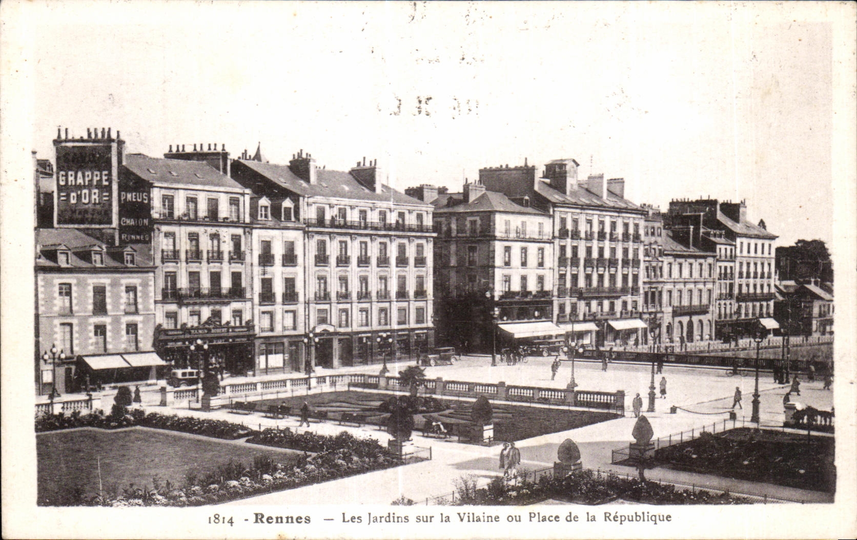 Rennes — Les Jardins sur la Vilaine ou Place de la République — Grappe d'Or