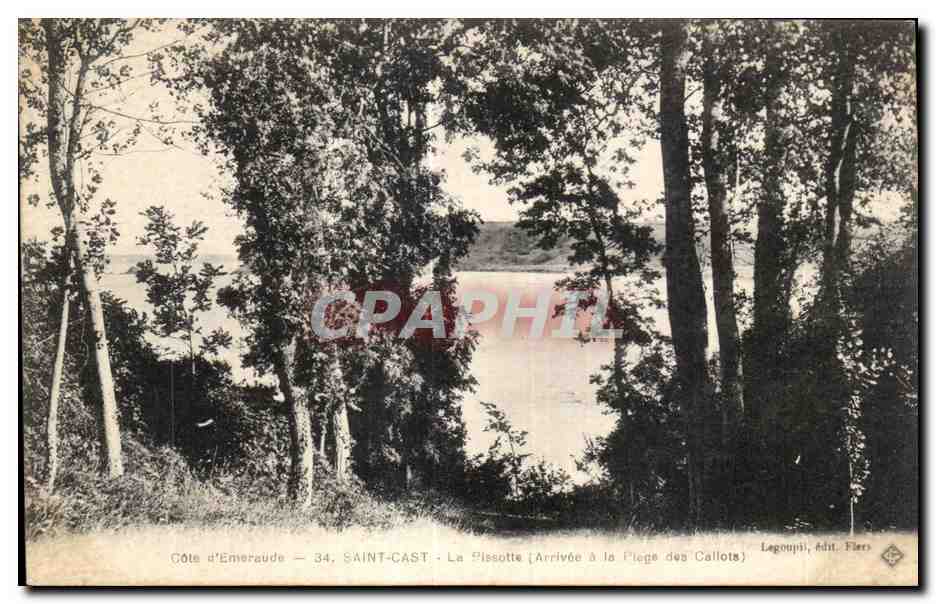 Côte d'Émeraude — 34, SAINT-CAST — La Pissotte (Arrivée à la Plage des Callots) — Legoupil, édit. Fliers
