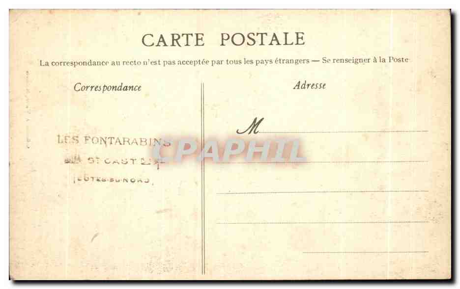 St-Cast - Vue générale prise de la Colonne — La Bretagne pittoresque, éditeur A. Waron, n° 7864 — Verso