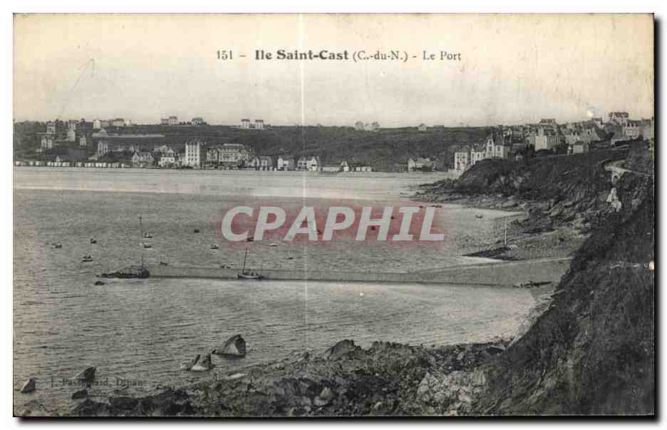 Ile Saint-Cast (C.-du-N.) - Le Port — éditeur L. Poushgard, Dinan, n° de série 151
