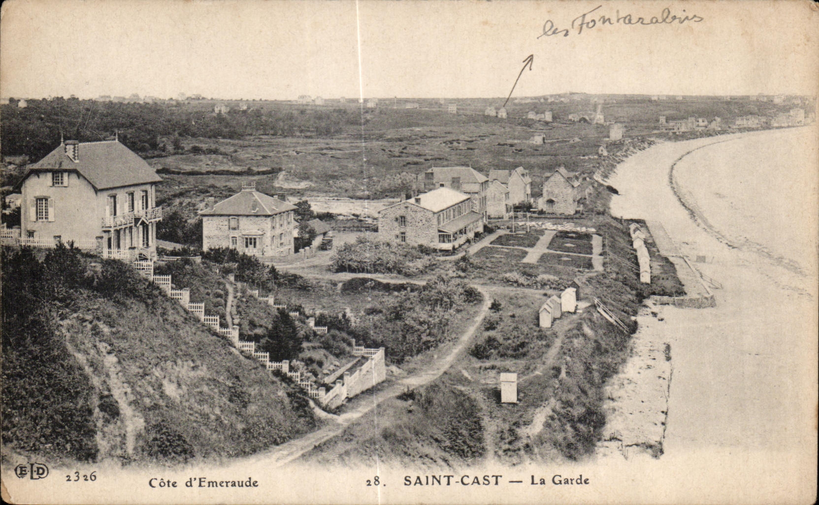 Saint-Cast — La Garde — Côte d'Émeraude — Éditeur FLD n°2326 - Recto