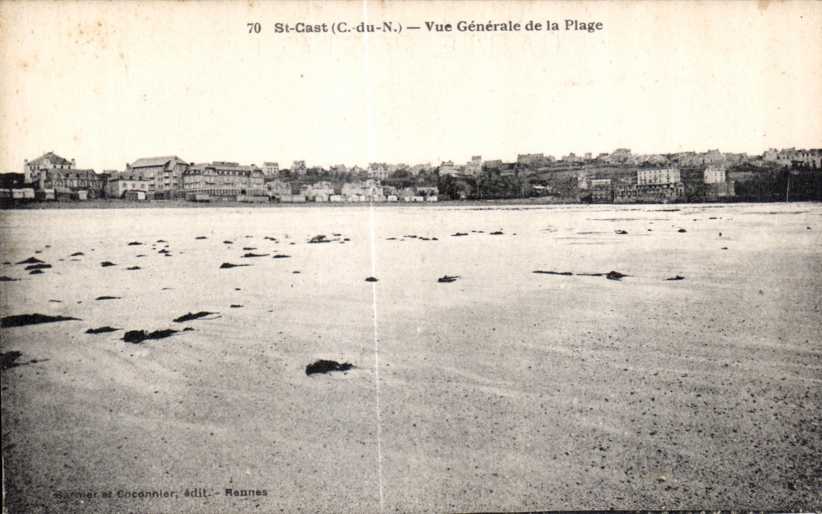 CPA St Cast Vue Generale de la Plage