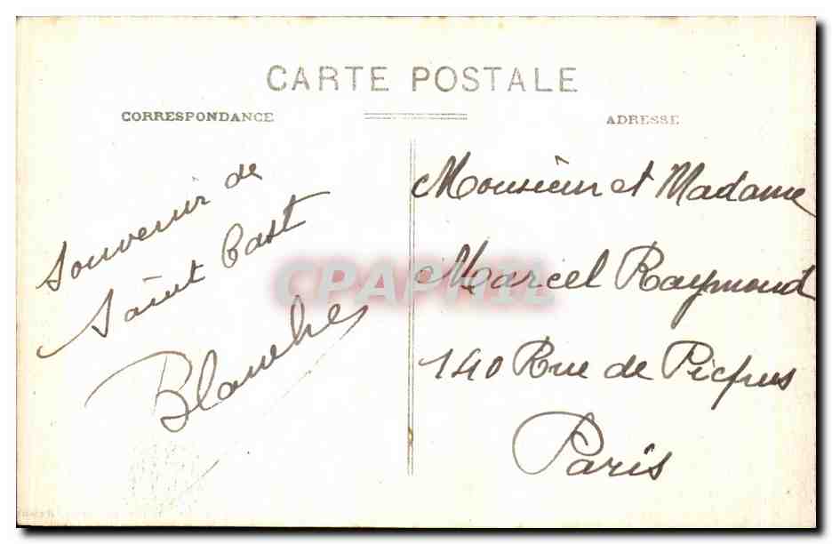 St-Cast-La Garde (C.-du-N.) — La Plage et l'Hôtel de la Garde — Garnier et Coconnier, Édit. Rennes — Verso