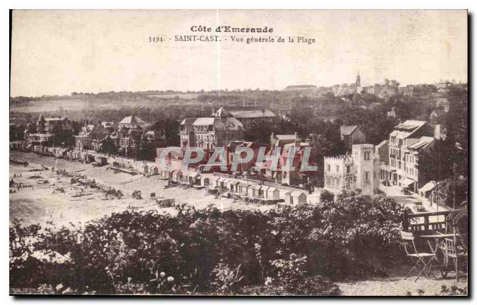 Saint-Cast - Vue générale de la Plage - Côte d'Émeraude
