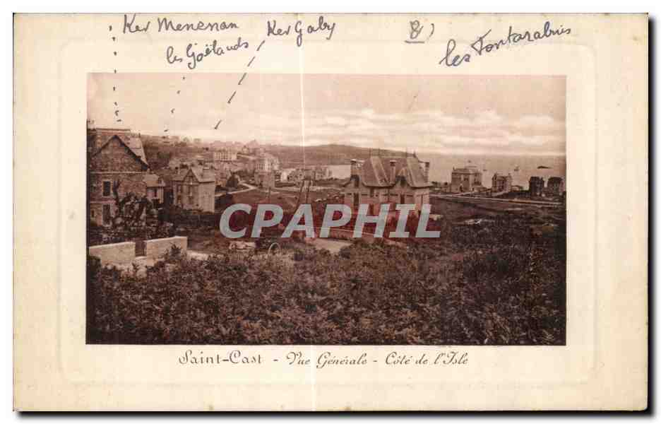 CPA Saint Cast Vue generale Cors de l isle