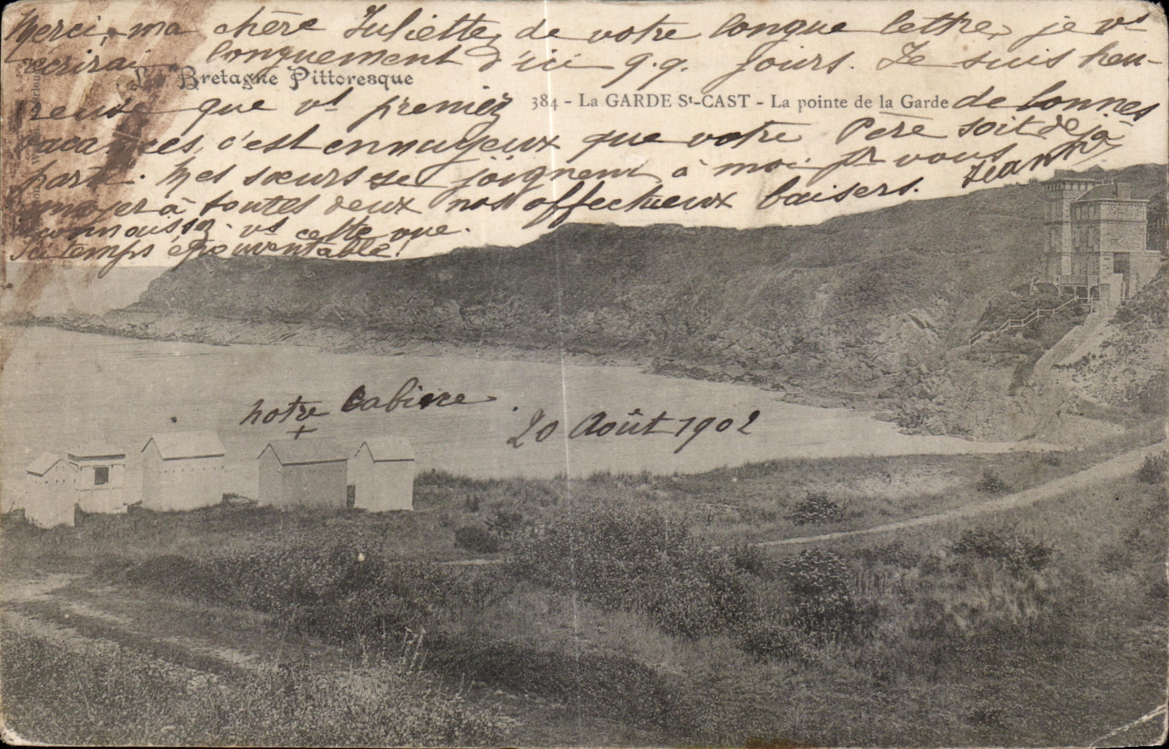 La Garde St-Cast — La pointe de la Garde de Bonnet — éditeur La Bretagne Pittoresque, n° 384
