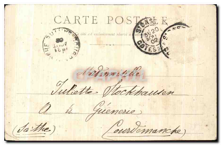 La Garde St-Cast — La pointe de la Garde de Bonnet — éditeur La Bretagne Pittoresque, n° 384 — Verso