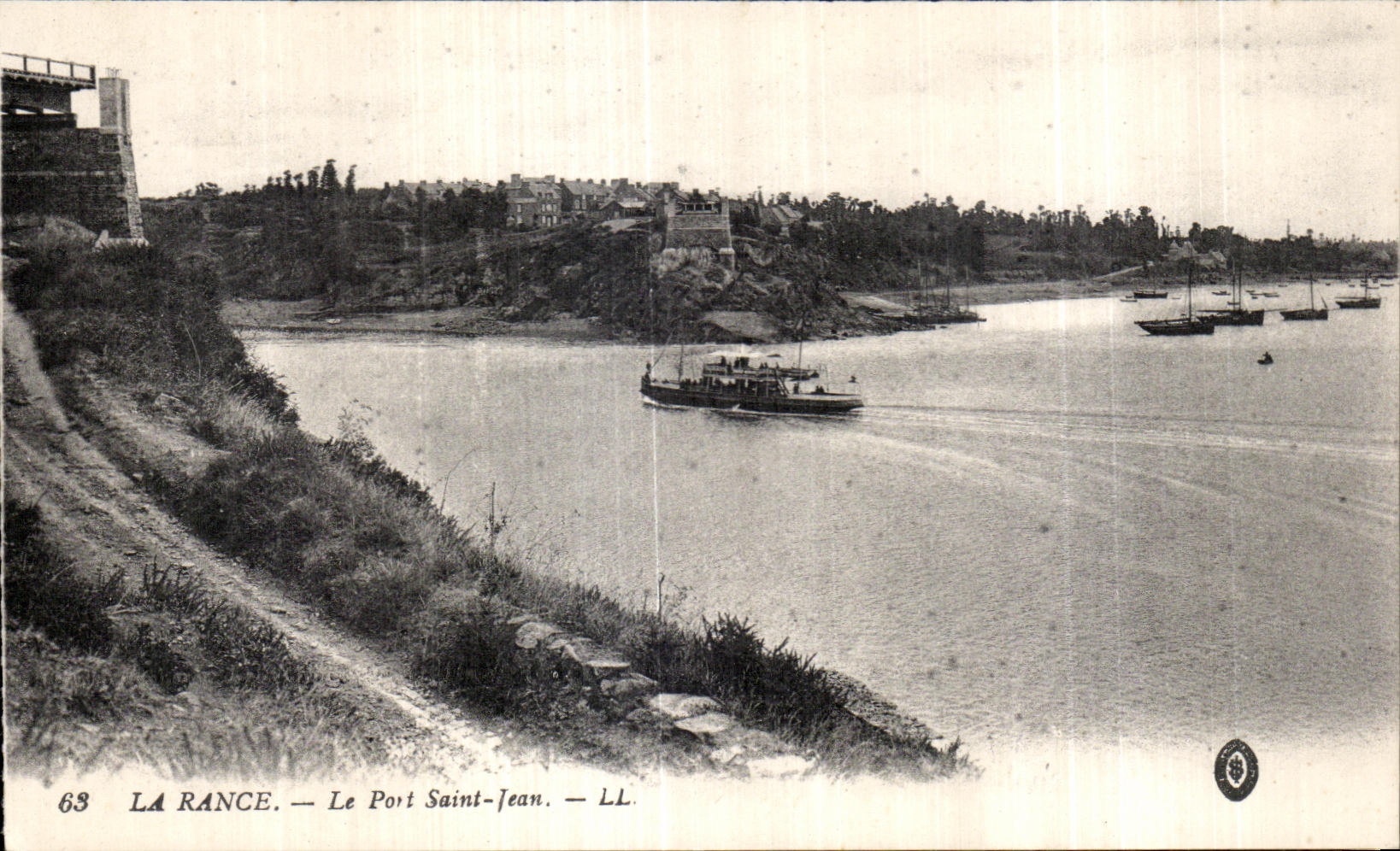 CPA La Rance Le Port Saint Jean Bateau