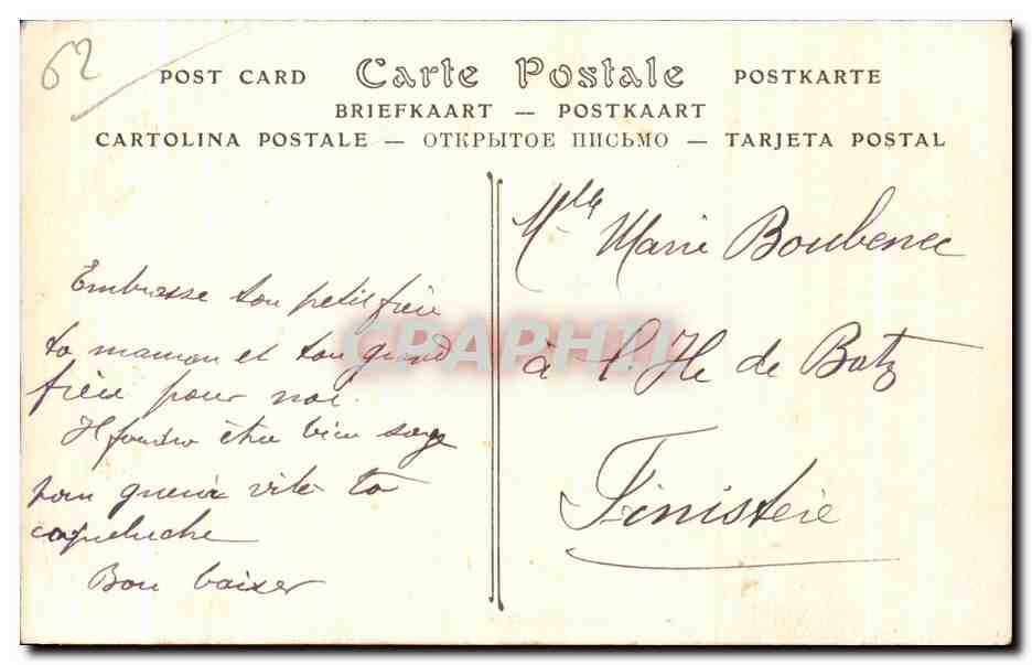 Boulogne-sur-Mer — Type de Matelote — ND Phot. n°301 — Verso