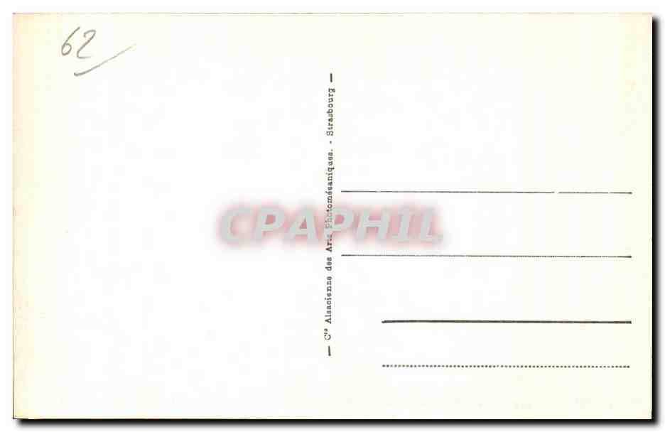 Boulogne-sur-Mer — Route de Wimereux par gros temps — éditeur CPAPHIL n°64 — Verso