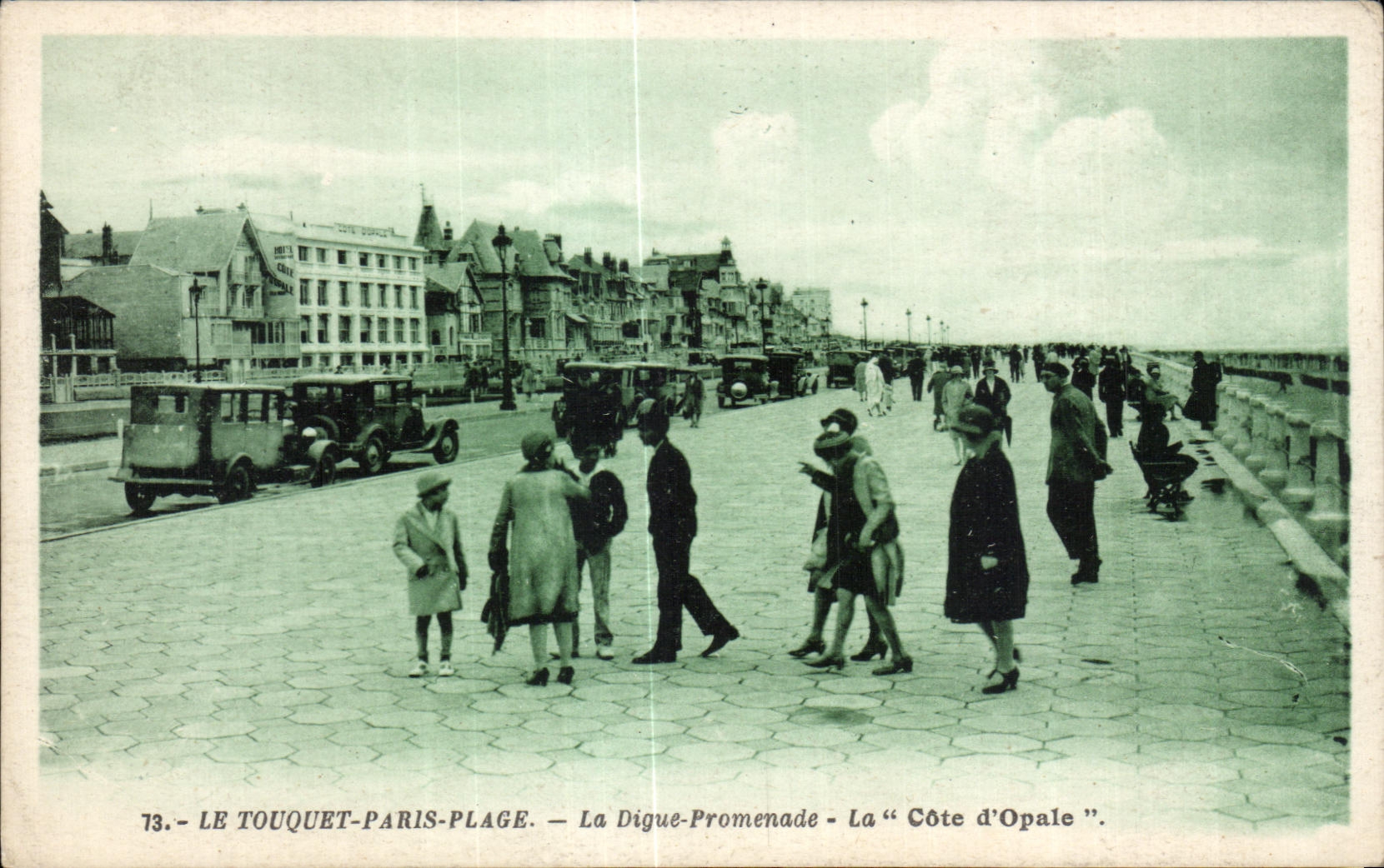 CPA Le Touquet Paris Plage La Digue Promenade 