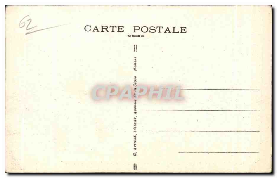 CPA Le Touquet Paris Plage La Digue Promenade  — Rückseite