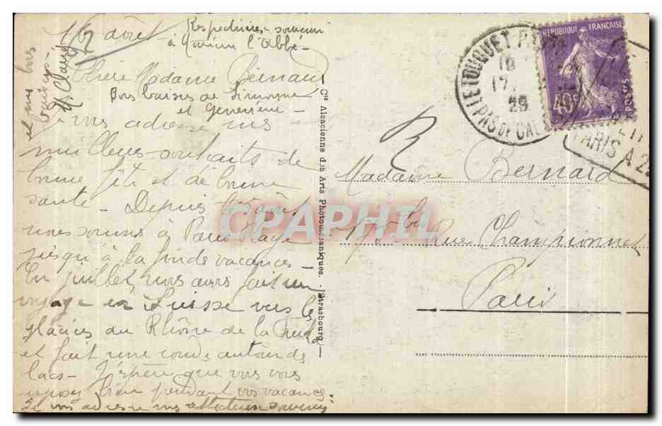 Le Touquet-Paris-Plage - La Digue et les Pclouses — CPA n°124, éditeur CPAPHIL — Rückseite