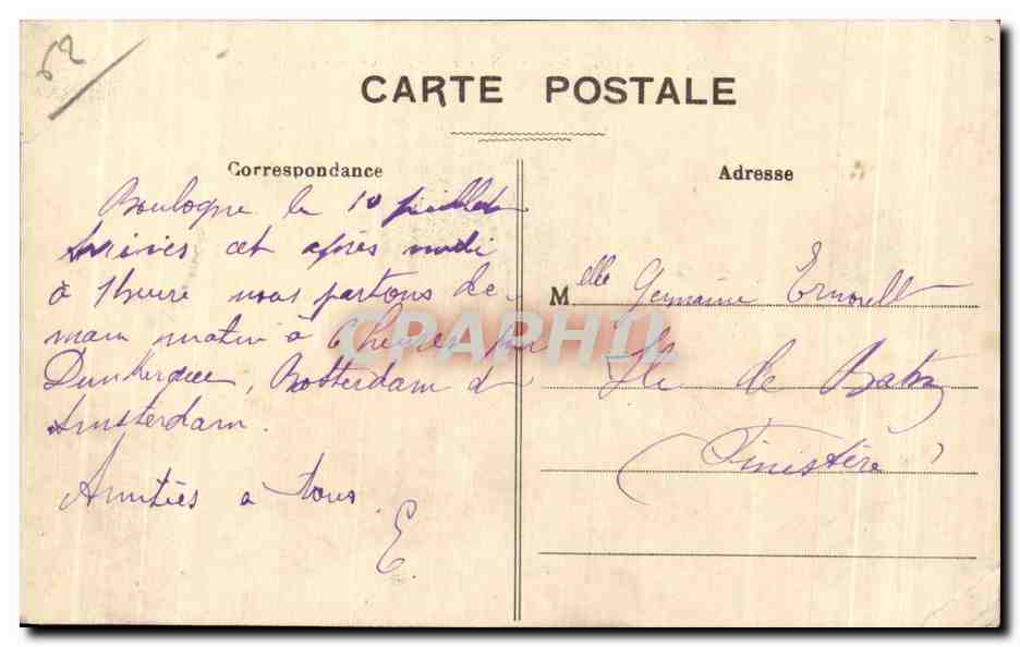 Boulogne-sur-Mer — Vue générale — B. M., édit. - 610 — Reverso