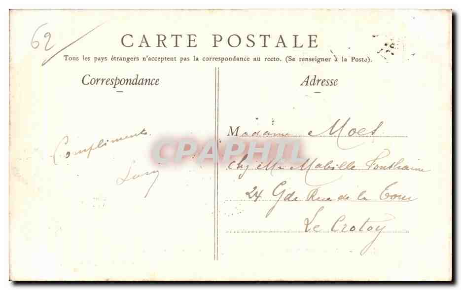Boulogne-sur-Mer — Mer Houleuse — Éditeur S. S. n° 15 — Reverso
