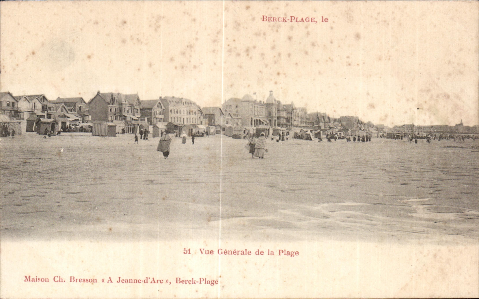 CPA Berck Plage le vue Generale de la Plage 