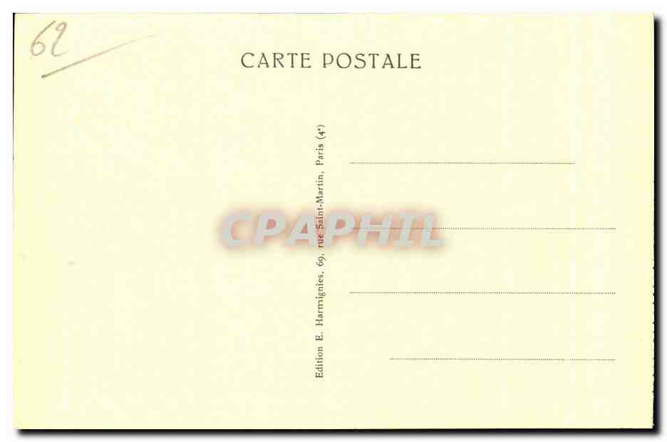 CPA Calais Bateau rentrant au Port — Rückseite