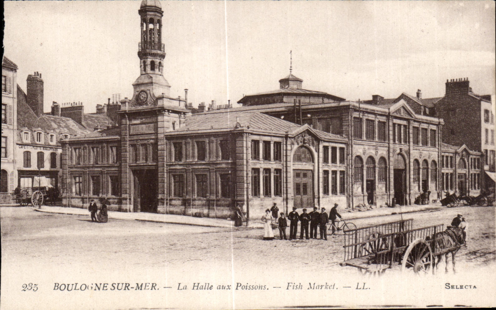 Boulogne-sur-Mer — La Halle aux Poissons — Fish Market — LL. — SELECTA