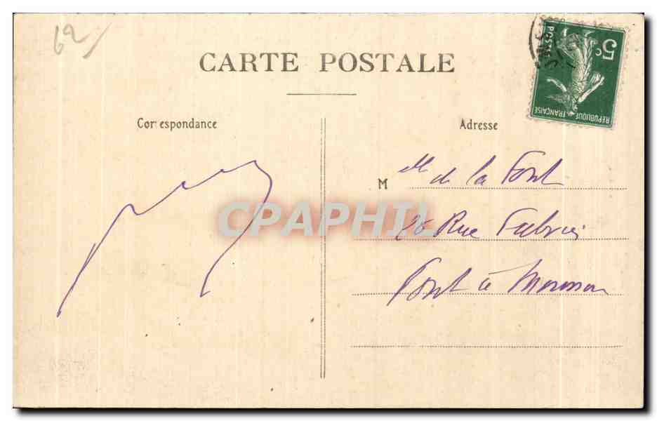 BOULOGNE-sur-MER — Emplacement du Trône de Napoléon 1er lors de la première distribution des Croix de la Légion d'Honneur, le 16 Août 1804 — édit. Bouvencard, E.S. 149 — Rückseite