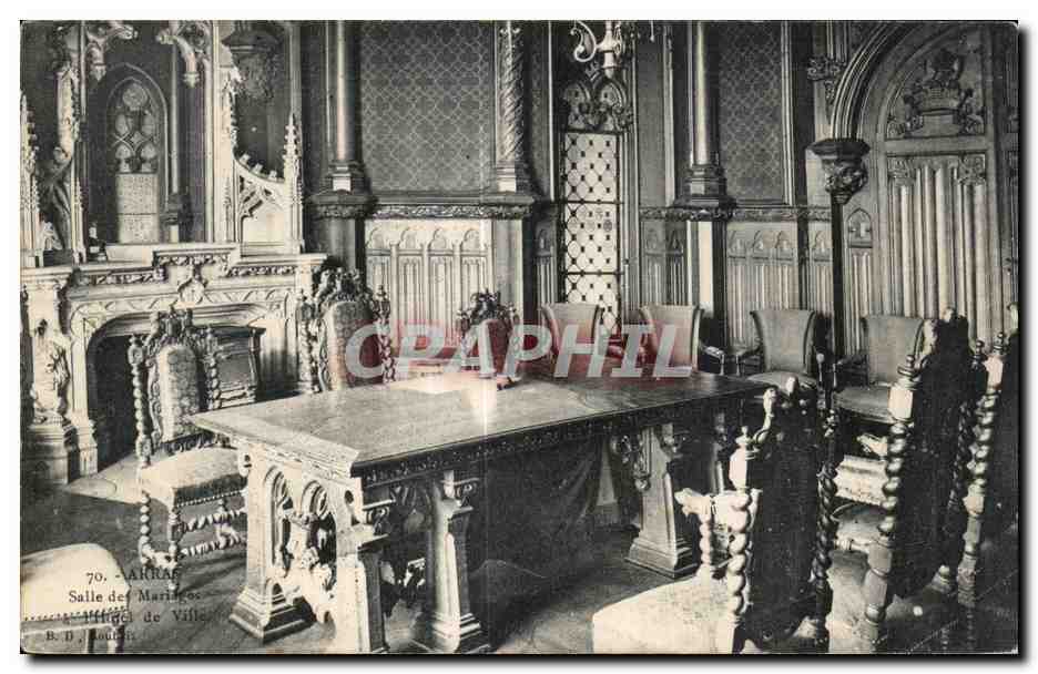 CPA Arras Salle Des Mariages a l hotel de ville 