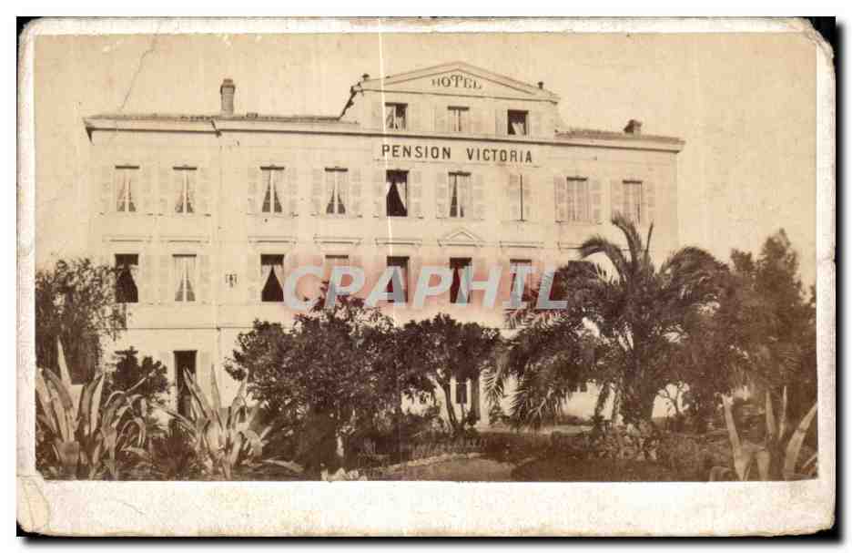 Carte de visite Antibes Pension Victoria 