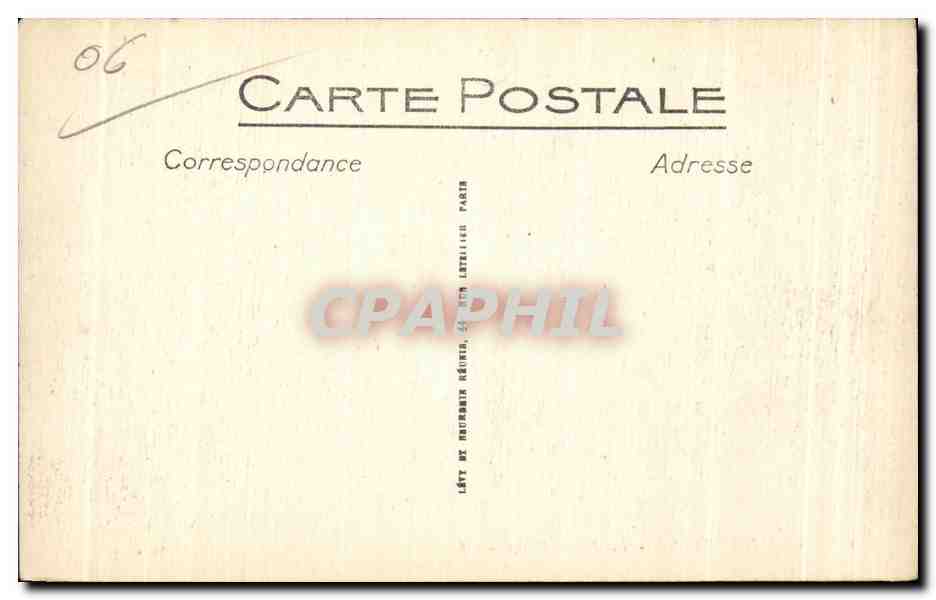 CPA Cap Antibes La Petite Plage — Rückseite